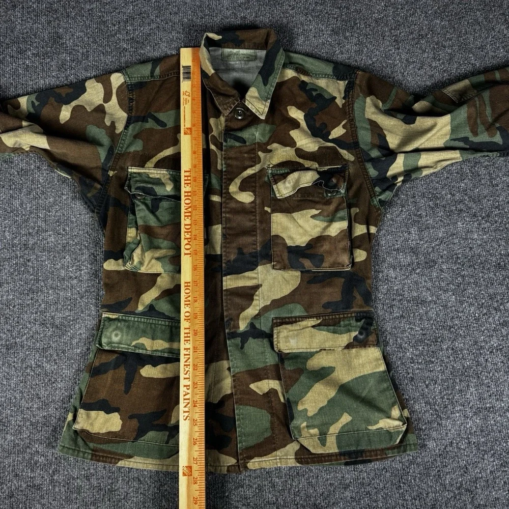 Vintage US Military Marine Corps Woodland Camo BDU Shirt‎ X-Small Regular Coat